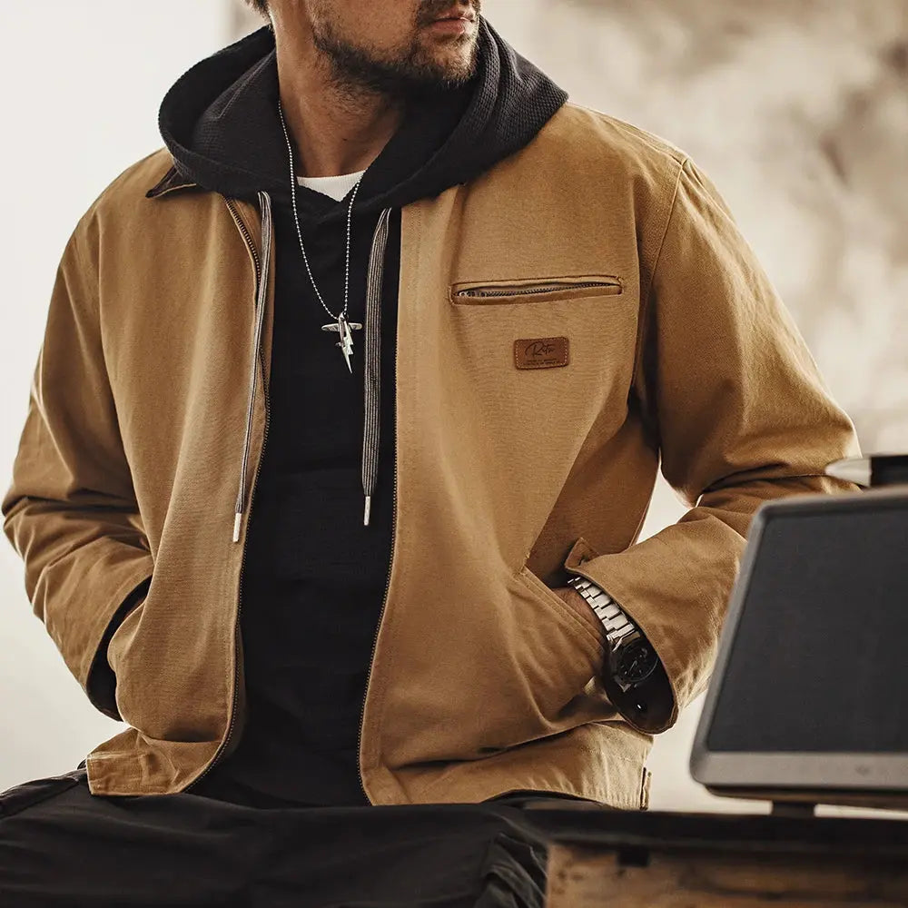 Pluto Maden Retro Canvas Detroit Hunting Jacket Pluto Clo uk | Official Website