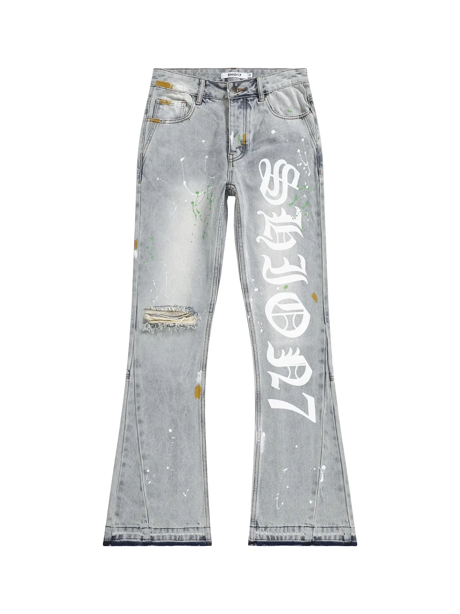 Pluto Retro Blue shade Flared Denim Jean Pluto Clo uk | Official Website