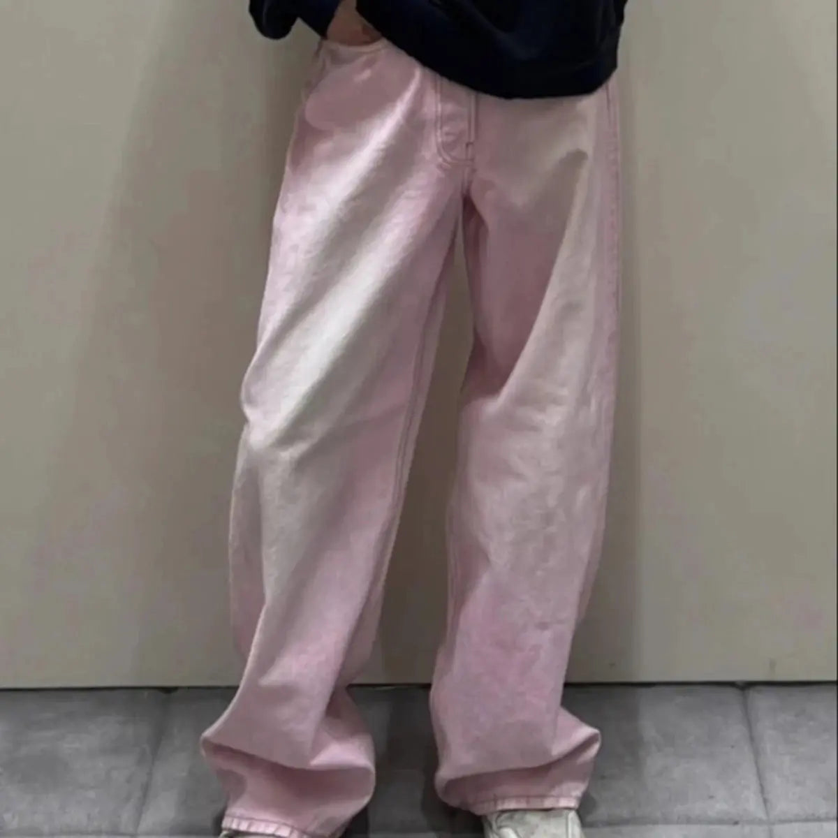 Pluto Streetwear Gradient Color Washed Pink Dirty Jeans Pluto Clo uk | Official Website