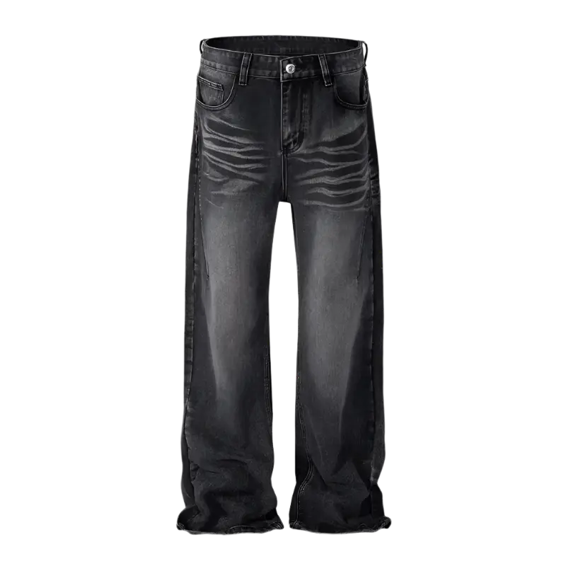 Pluto Simple High End Texture Blue Mens Straight Jeans Pluto Clo uk | Official Website