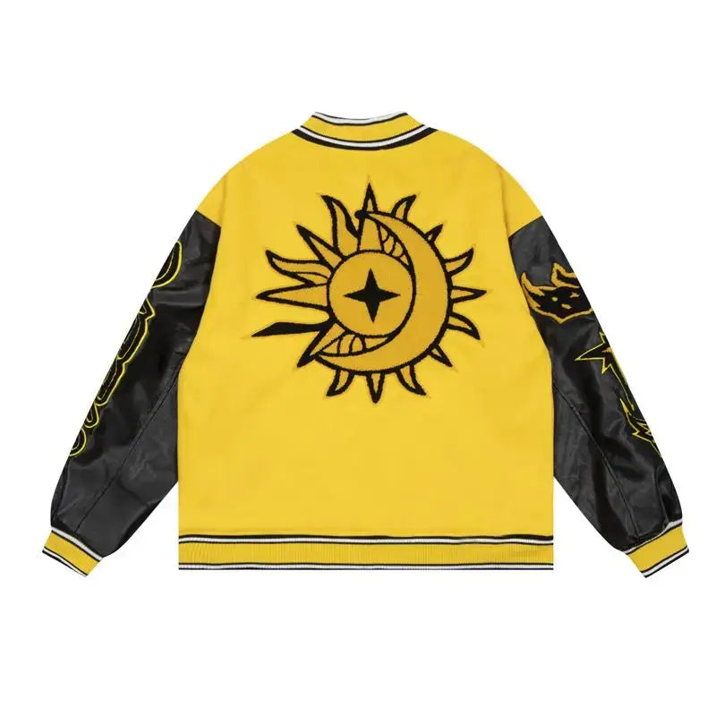 Pluto Flame Aura Varsity Jacket Pluto Clo uk | Official Website