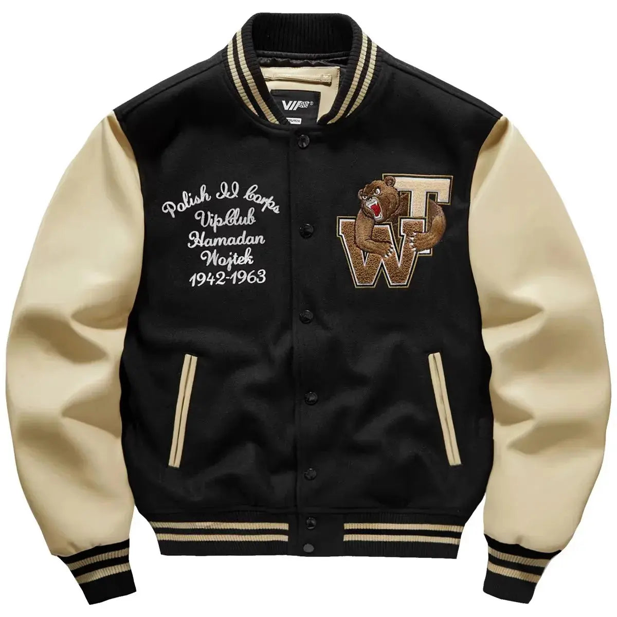 Pluto Grizzly whites Bomber Jacket Pluto Clo uk | Official Website