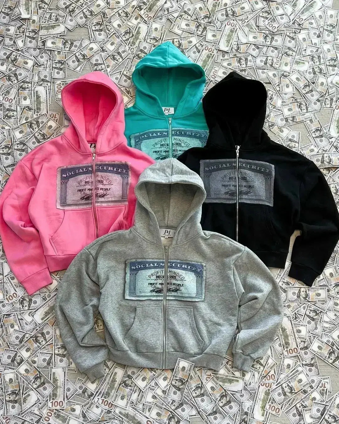 Pluto Y2K Social Security Zip up Hoodie Unisex Pluto Clo uk | Official Website