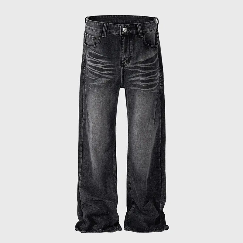 Pluto Simple High End Texture Blue Mens Straight Jeans Pluto Clo uk | Official Website