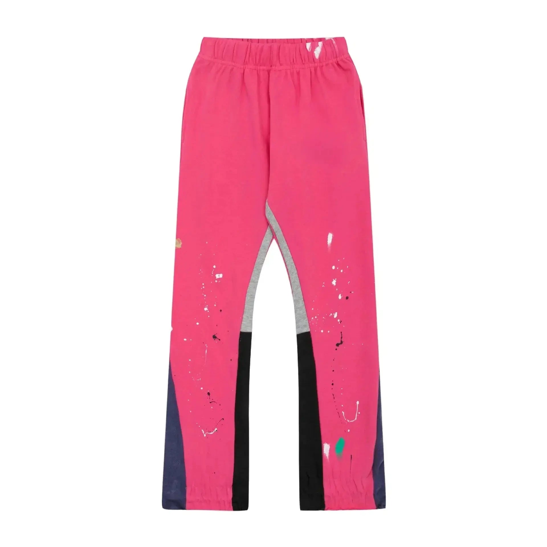 Pluto Retro Tie Dye Graffiti panel Flared Joggers Pluto Clo uk | Official Website