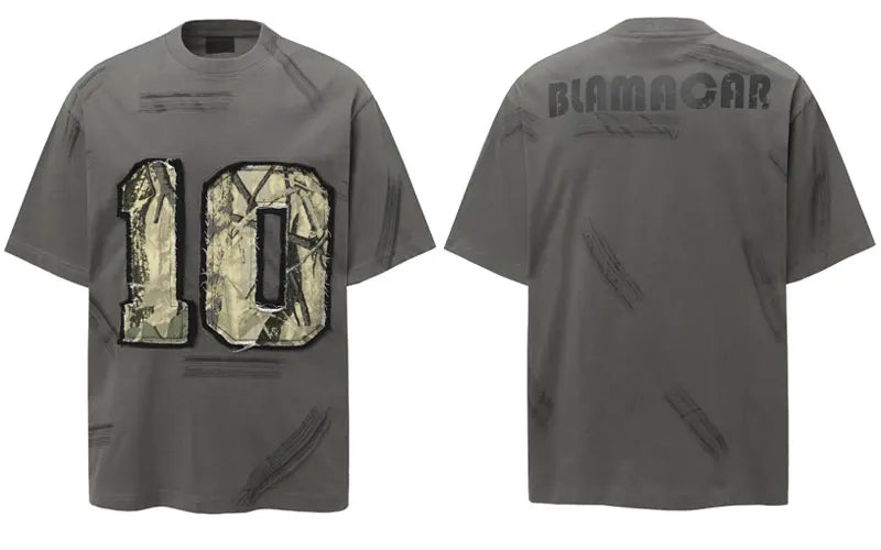 Pluto Woodland Spirit Camo No. 10 Sports Streetwear T-Shirt Pluto Clo uk | Official Website