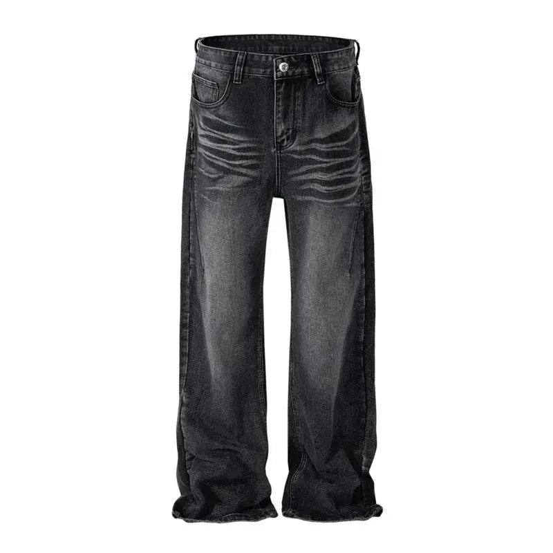Pluto Simple High End Texture Blue Mens Straight Jeans Pluto Clo uk | Official Website