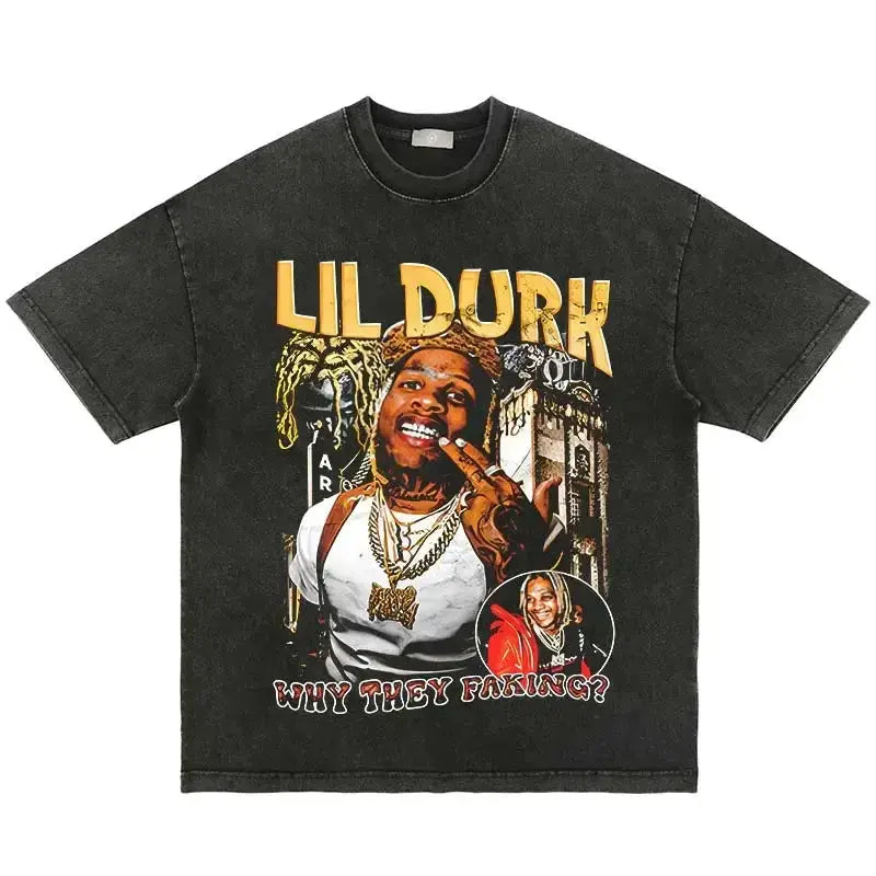 Pluto Lil Durk Homage Graphic T-Shirt V2 Pluto Clo uk | Official Website