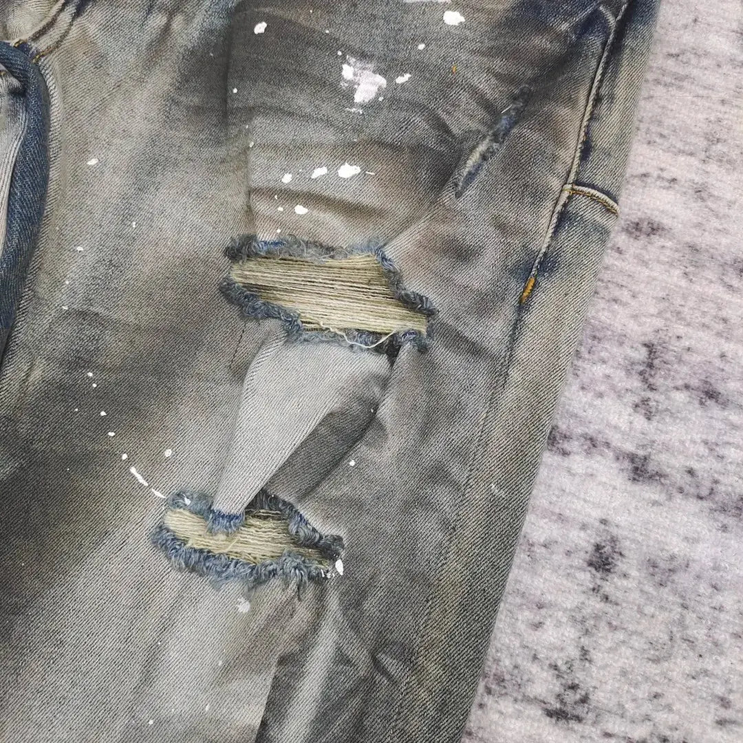 Pluto Blue-sky Mudwash Rugged Flared Panel Jeans Pluto Clo uk | Official Website