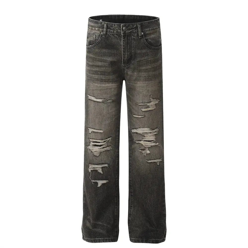 Pluto Autoshop Loose Black Jeans Pluto Clo uk | Official Website