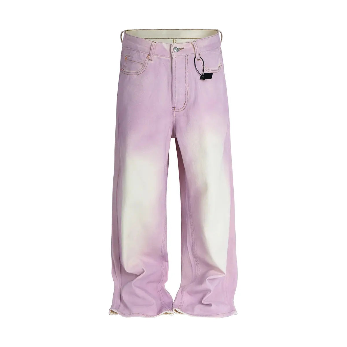 Pluto Streetwear Gradient Color Washed Pink Dirty Jeans Pluto Clo uk | Official Website