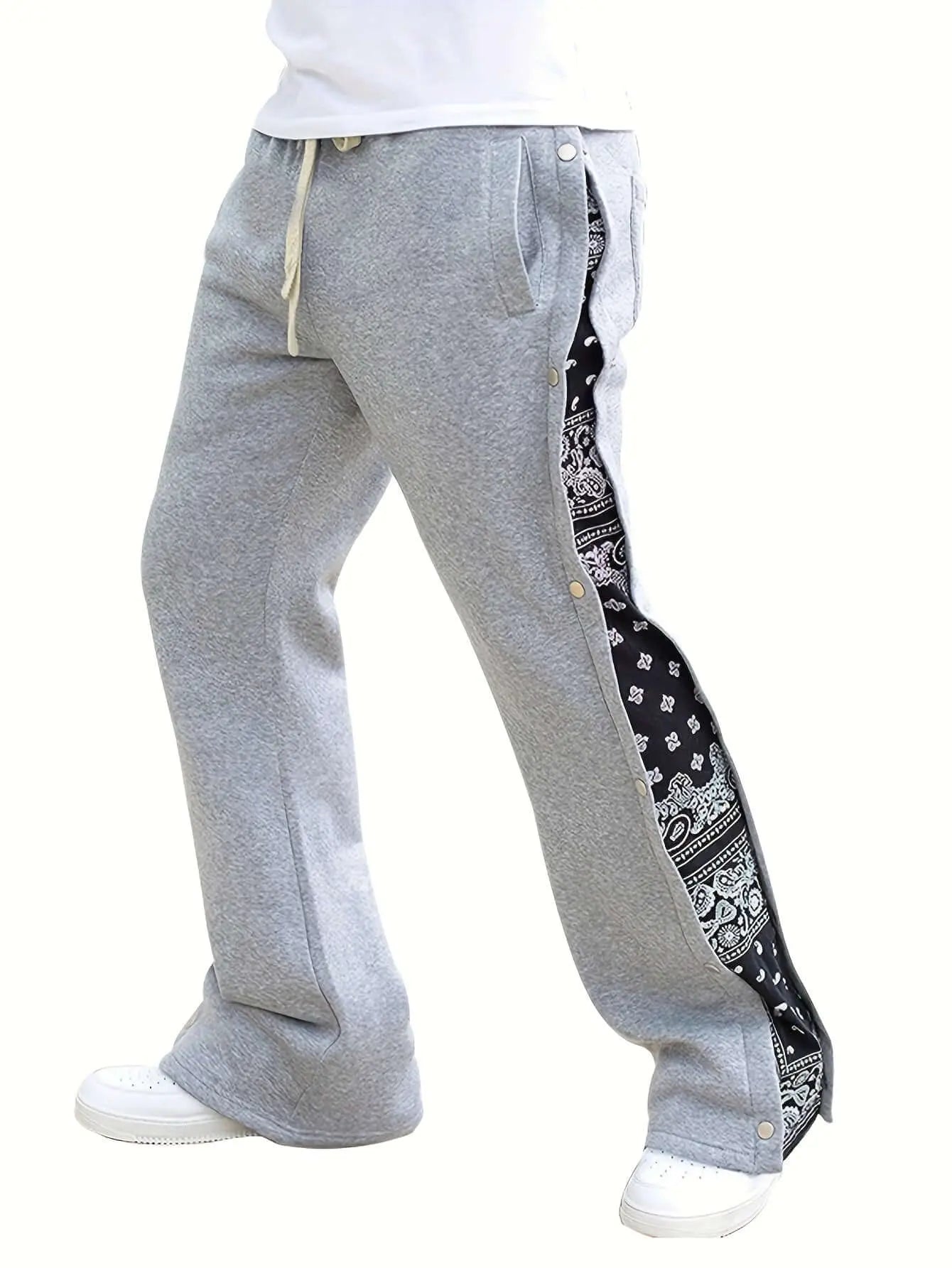 Pluto Paisley Panel Flared joggers Pluto Clo uk | Official Website