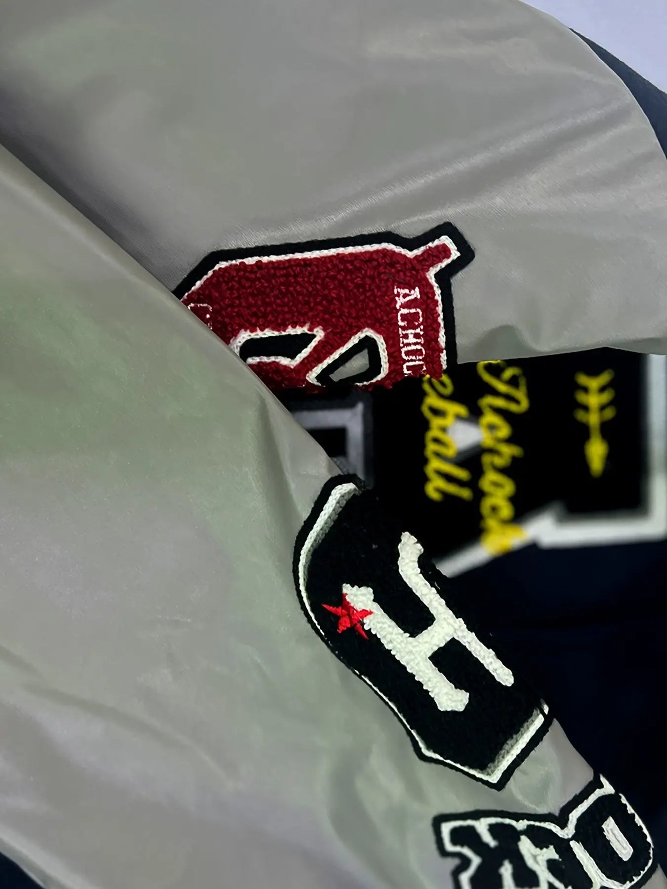 Pluto Adjacent Varsity Baseball Jacket Pluto Clo uk | Official Website