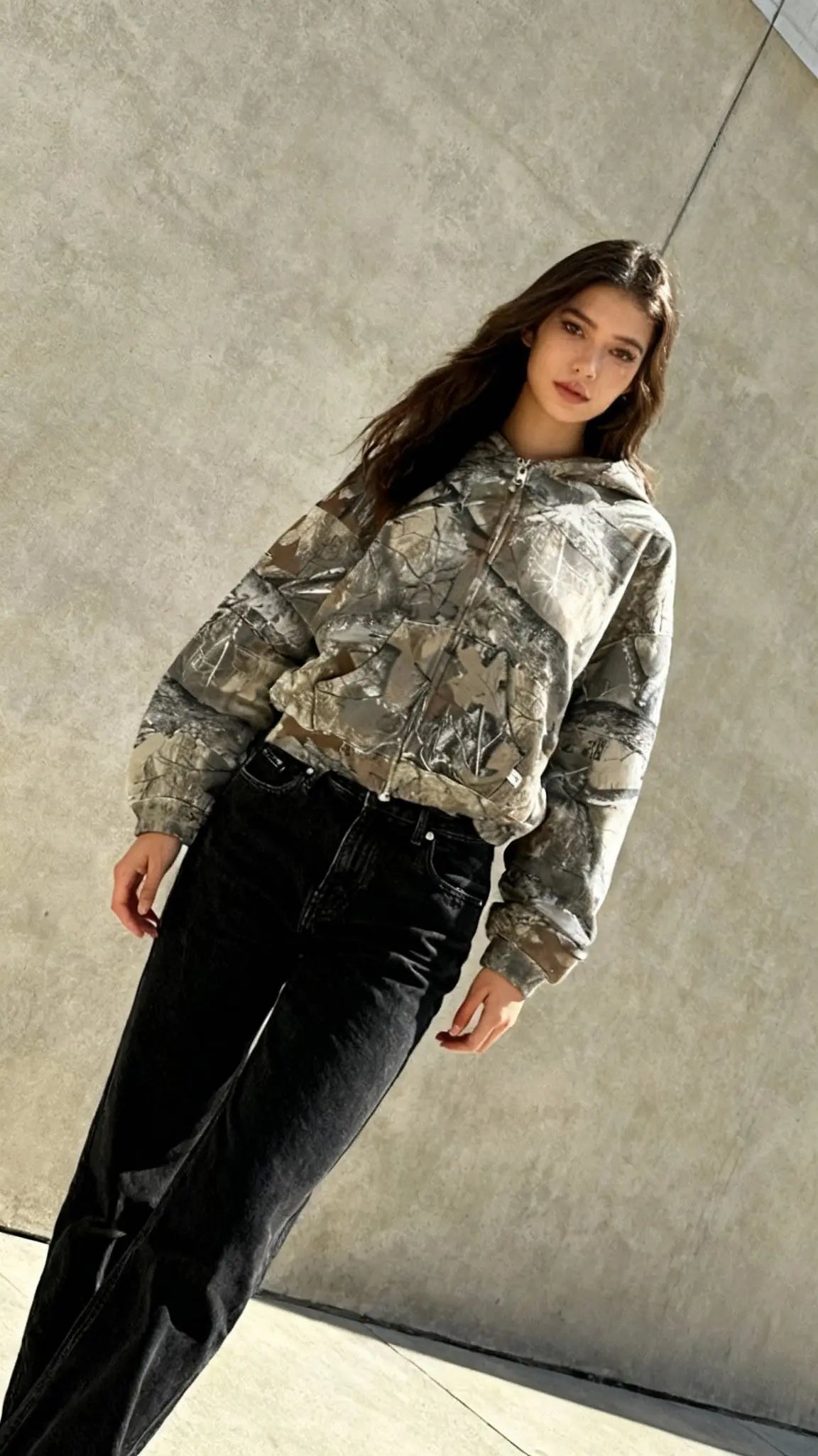 Pluto Camo’d Camoflauge Casual Zip Up Hoodie Pluto Clo uk | Official Website